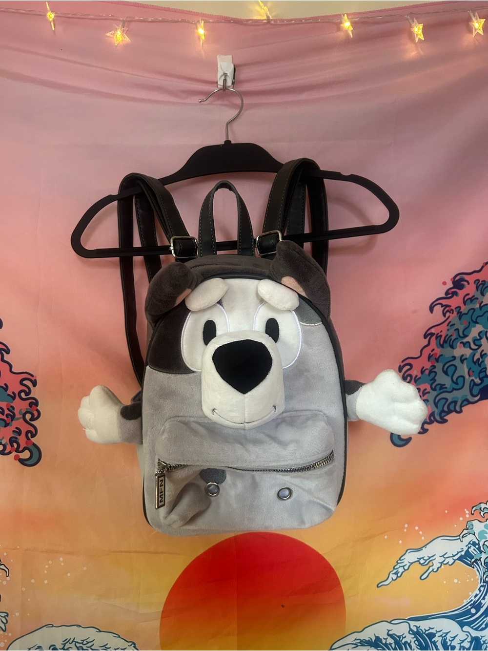 Her Universe Hot Topic Sold Out Bluey Muffin Backpack Soft Plush Exterior